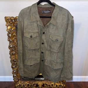 The J. Peterman Company Green Men Size 3XL-100% Leather!